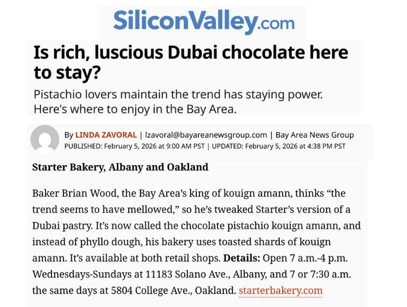 siliconvalley.com press release about starter bakery