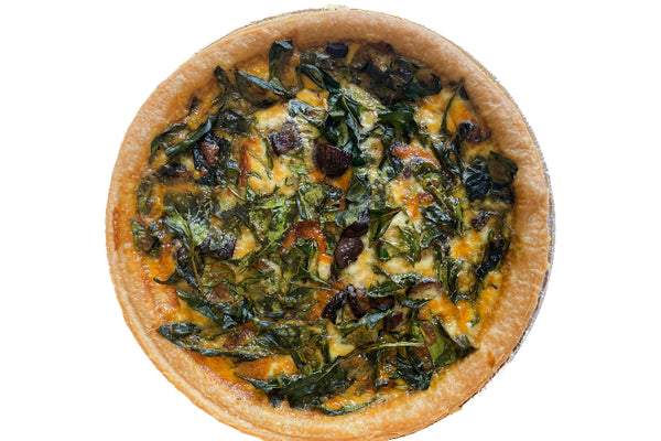 Large Mushroom Spinach Quiche<br/><span style="font-size: 0.75rem;">—Large—</span>